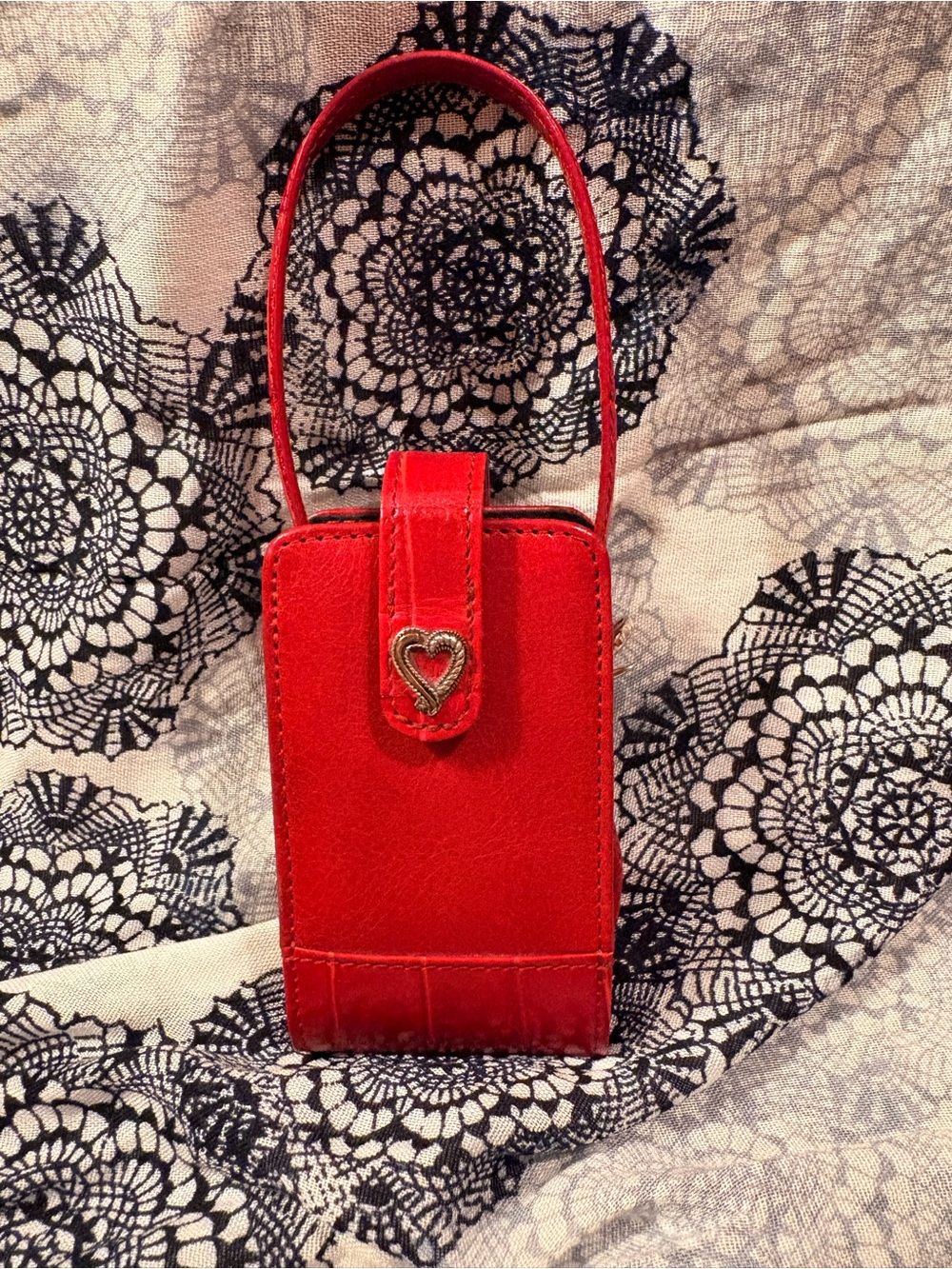 Brighton Red Leather Vintage Phone Case